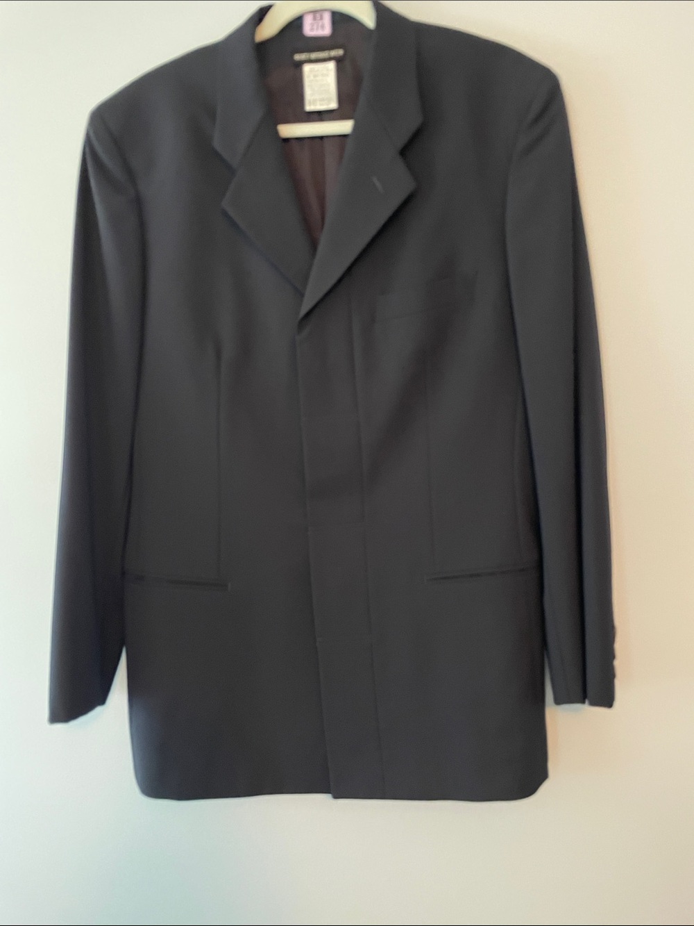 Vintage Issey Miyake Black Single-Breasted 2 piece suit with original trousers